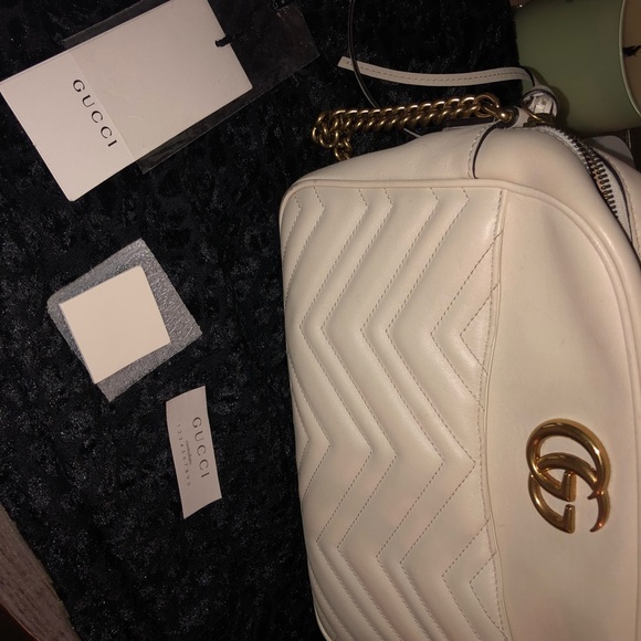 Gucci Handbags - GUCCI BEIGE AND GOLD CROSSBODY BAG:PRICED TO SELL